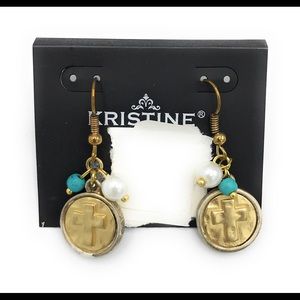 Cross earrings (case 2) 1592